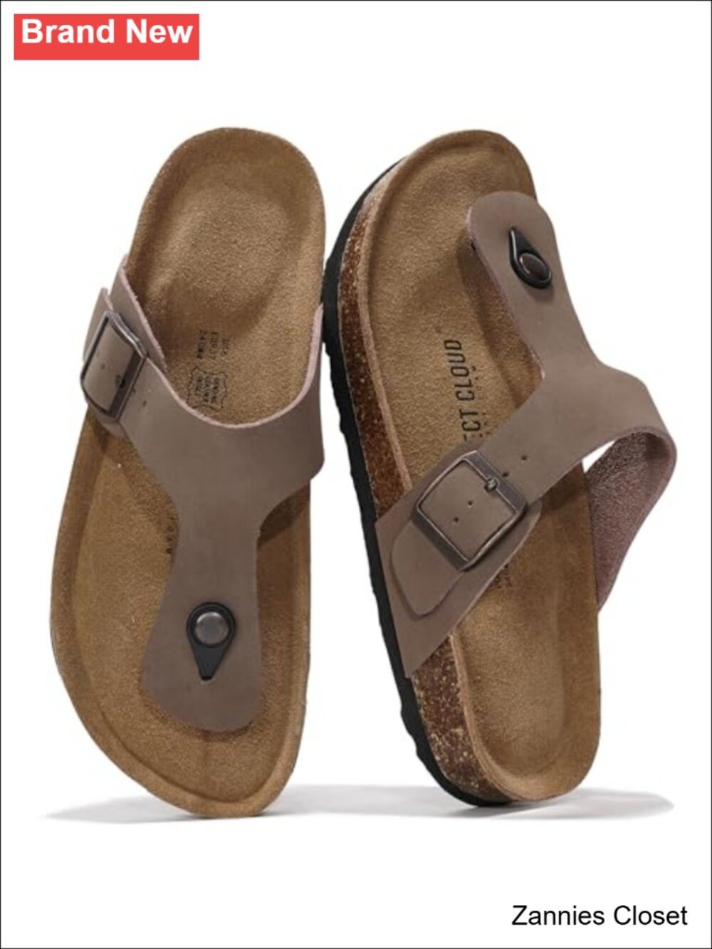 ✨ Project Cloud Women's 100% Genuine Leather Flip Flop Thong Sandals